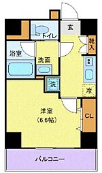 都営三田線 板橋本町駅 徒歩3分の賃貸マンション 2階1Kの間取り