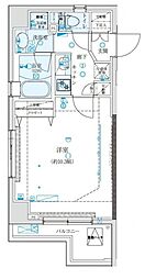 クレイシア板橋 1Kの間取図画像