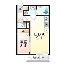 エステイトN湊  ｜ 大阪府堺市堺区出島浜通（賃貸アパート1LDK・1階・30.31㎡） その2