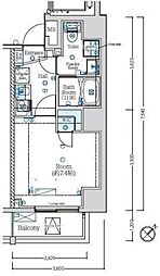MAXIV常盤台TRE 1Kの間取図画像