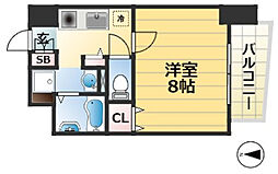 レシェンテ六甲 1Kの間取図画像