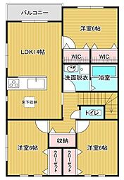 スカイタウン中西 3LDKの間取図画像