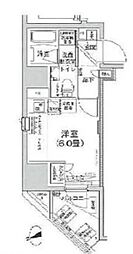 アイルグランデ南大井 1Kの間取図画像