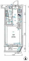 ジェノヴィア東向島3スカイガーデン 1Kの間取図画像
