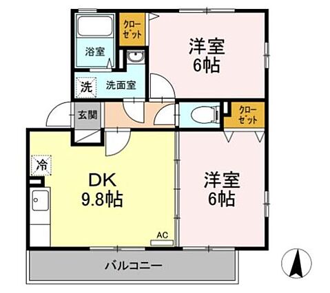 ソレアードK_間取り_0