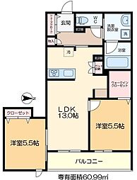 間取図画像 2LDK