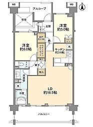グランドメゾン杉並シーズンシーズン7 2LDKの間取図画像