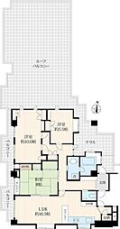 ロワイヤル大山 5階3LDKの間取り