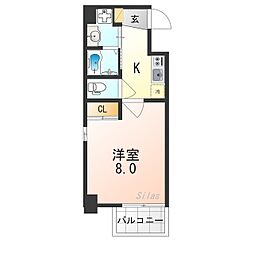 グランドパレス大宮五条 1Kの間取図画像