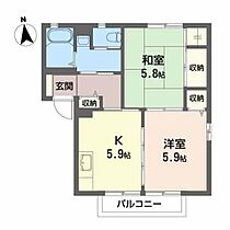 プリンス　Ａ 102 ｜ 福島県福島市岡部字当木13-1（賃貸アパート2K・1階・43.60㎡） その2