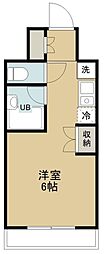アルプ所沢 ワンルームの間取図画像