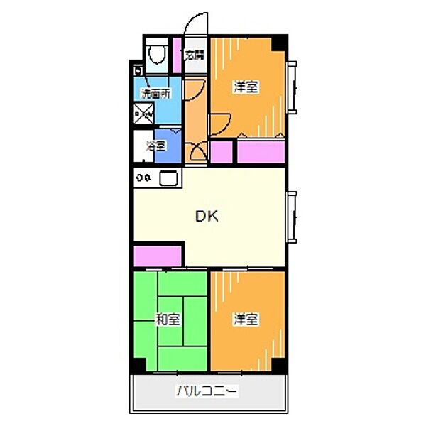 南埜マンション赤塚 ｜大阪府堺市中区深井清水町(賃貸マンション3DK・3階・53.20㎡)の写真 その2