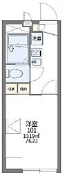 レオパレスクレール岸町 1Kの間取図画像