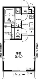 リブリM&M 1Kの間取図画像