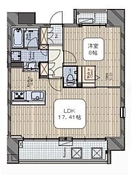 麻布十番テラス 1LDKの間取図画像