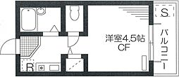 サンハイム小川 1Kの間取図画像