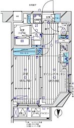 MAINSTAGE板橋WEST 1DKの間取図画像