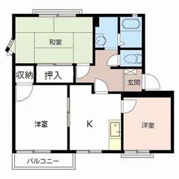 コートエスポワールＡ・Ｃ C205｜兵庫県加古川市平岡町山之上(賃貸アパート3K・2階・50.81㎡)の写真 その2