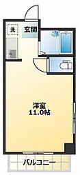 ラ・フォーレ・ドール ワンルームの間取図画像