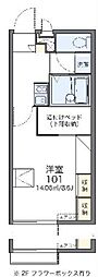 レオパレスフィオーレ 1Kの間取図画像