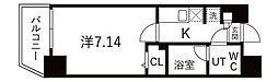 アルファコート蕨-2 1Kの間取図画像