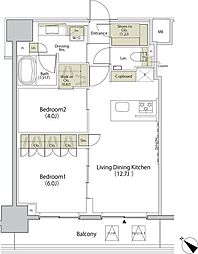 間取図画像 2LDK