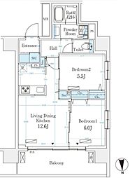 間取図画像 2LDK