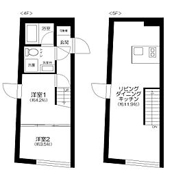 trias321 2LDKの間取図画像