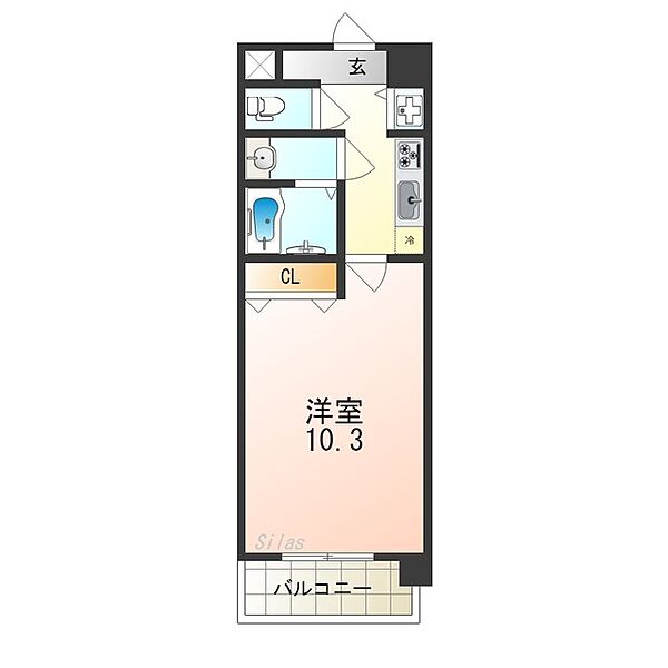 大阪府堺市北区百舌鳥梅北町２丁(賃貸マンション1K・7階・29.92㎡)の写真 その2