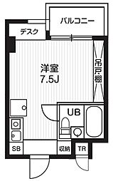 T'sgarden都筑ふれあいの丘2 ワンルームの間取図画像
