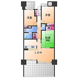パークス3番館 3LDKの間取図画像