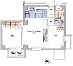 ボヌールステージ笹塚 2LDKの間取図画像