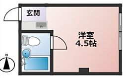 藤沢本町ビル ワンルームの間取図画像