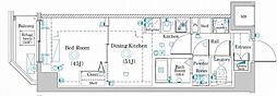 Raffistar大師前-4 1DKの間取図画像