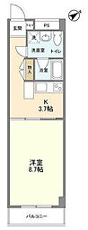 エミネンス新千葉 1Kの間取図画像