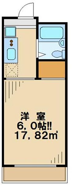 東京都八王子市大塚(賃貸マンション1K・3階・17.82㎡)の写真 その2