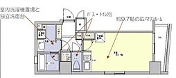 Brio武蔵小山 ワンルームの間取図画像