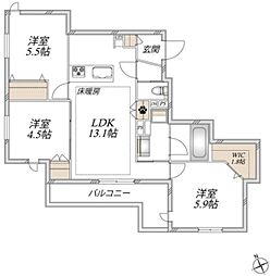 Ateria 3LDKの間取図画像