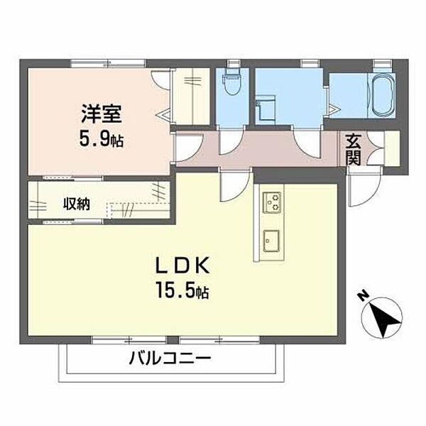 カーサ　ワケダ 0201｜大阪府貝塚市脇浜２丁目(賃貸アパート1LDK・2階・52.50㎡)の写真 その2