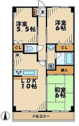 鶴牧ガーデンズ 4階