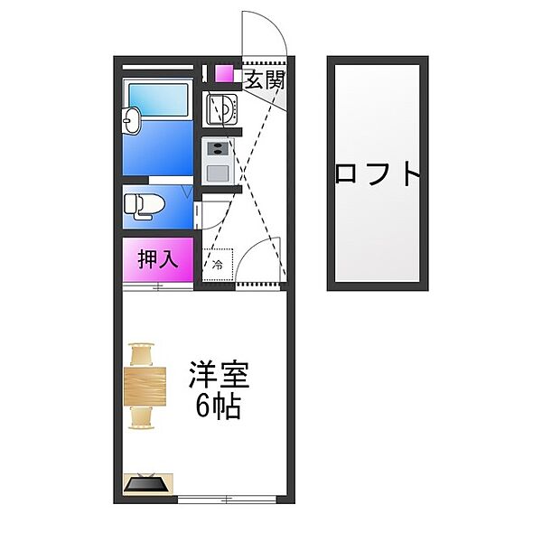 レオパレス神明5 ｜大阪府大阪市平野区加美東２丁目(賃貸アパート1K・1階・19.87㎡)の写真 その2