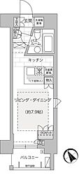 ブランシエスタ駒込 ワンルームの間取図画像