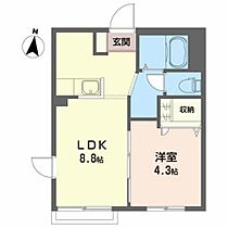 ミレニアム中野町 102 ｜ 岩手県北上市中野町３丁目16-17（賃貸アパート1LDK・1階・30.00㎡） その2