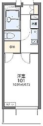 レオパレスサンヴィレッジ 1Kの間取図画像