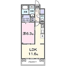 Amrita V 1LDKの間取図画像