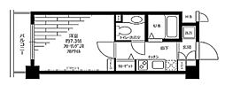 ステージグランデ市谷薬王寺 1Kの間取図画像