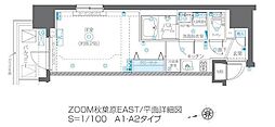 ズーム秋葉原イースト 1Kの間取図画像
