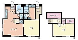 コーポホタカ 2LDKの間取図画像