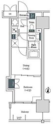 ブルックサイドレジデンス木場 2Kの間取図画像