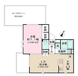NIDO LARGO 1LDKの間取図画像